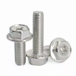 Cross Recessed Hexagon Screw with Flange | High-Precision Fastener | OEM Available