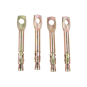 Ceiling Anchor with Eye – Yellow Zinc Concrete Tie Wire Anchor for Ceilings