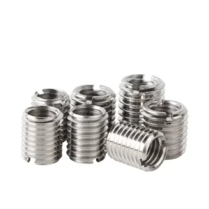 Self-Tapping Bushing – Slotted Inner & Outer Teeth Threaded Insert for Embedded Applications