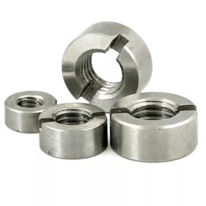 GB 817 Slotted Round Nuts | Carbon & Stainless Steel | OEM Customization | Multiple Finishes Available
