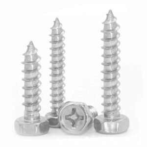 JIS B1123 Cross Recessed Hexagon Head Tapping Screws – Dual Drive Fastening with Superior Grip